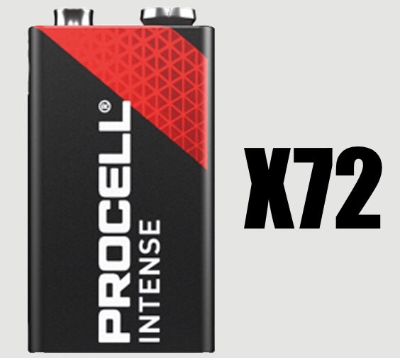 Procell Alkaline Battery 9V Size 72 Pack