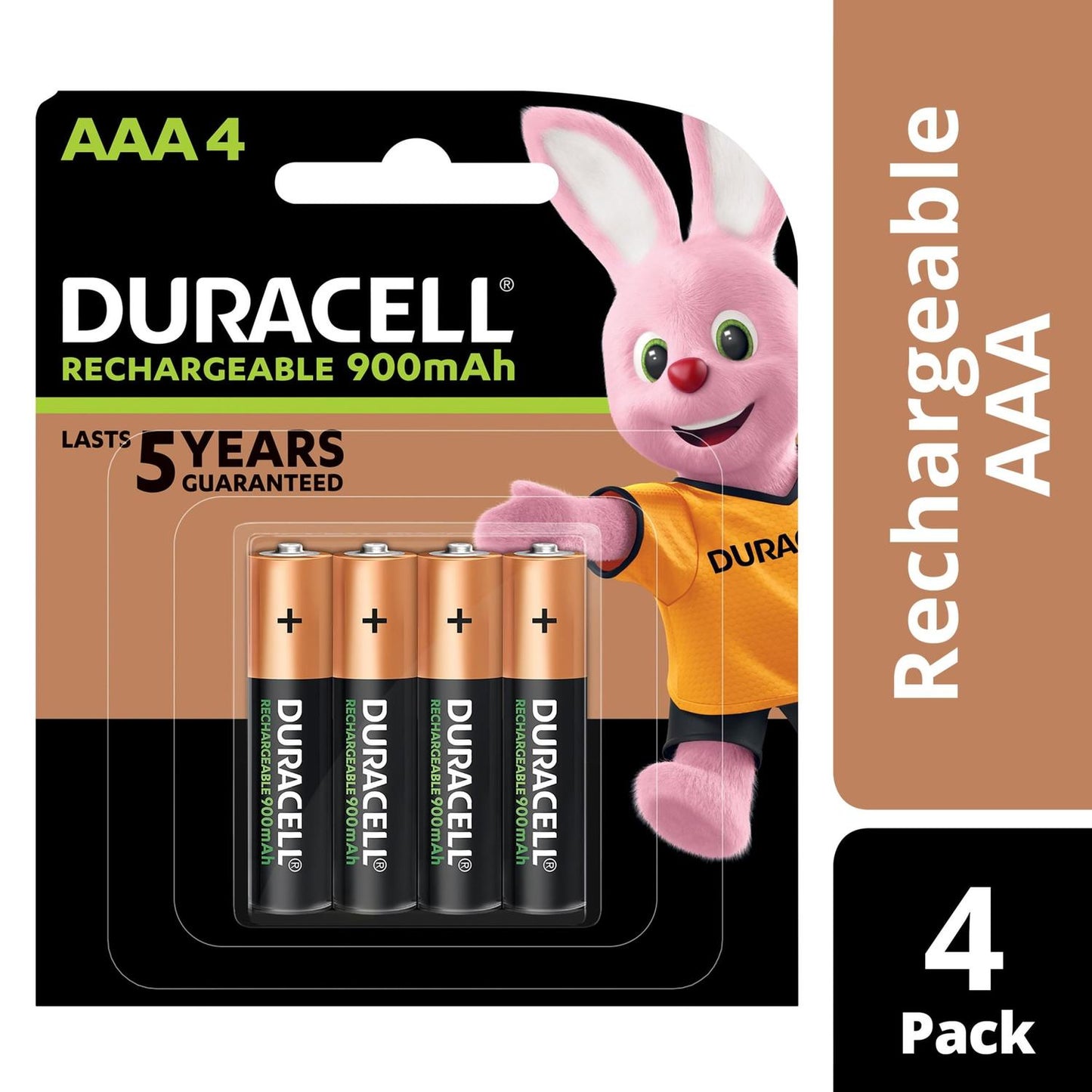 Duracell NiMH Battery 1.5V AAA Size Rechargeable 4 Pack